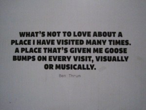 Plaque found outside the Opera House.