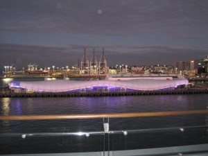 This is the Cloud Building - a ferry terminal they built for the 2011 Rugby World Cup.