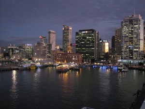 This is the Cloud Building - a ferry terminal they built for the 2011 Rugby World Cup.