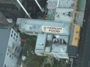 There are so few Mexican restaurants in AU and NZ that they have to advertise from above.